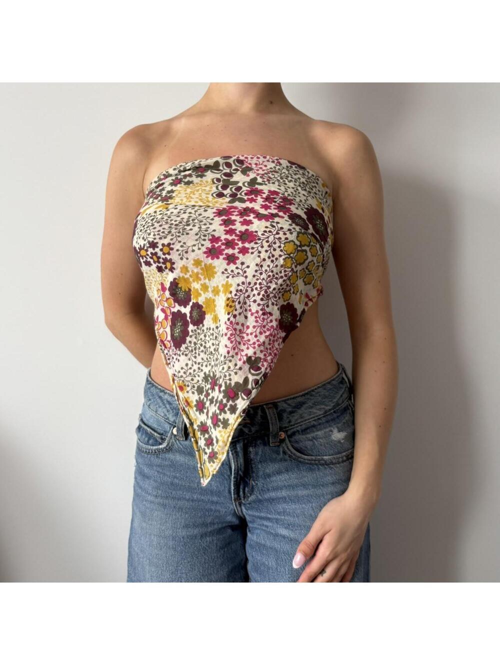 Women's Multi Scarf Top